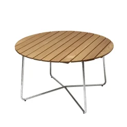 Mesa de comedor 9A, Roble aceitado Ø120 cm*Grythyttan Stålmöbler Online