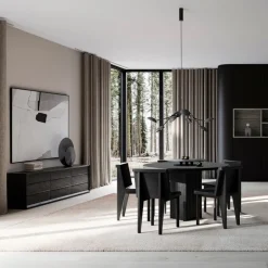 Mesa de comedor Arc Ø120 cm, Coffee black roble*101 Copenhagen Online