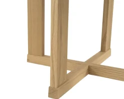 Mesa de comedor Arv ⌀130 cm, Roble blanqueado con acabado mate*Mavis Discount