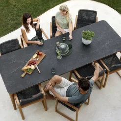 Mesa de comedor Aspect, Fossil black-teak 280 cm*Cane-line Hot