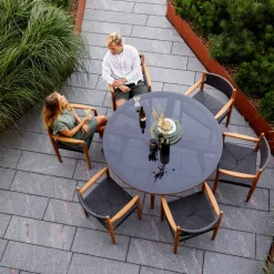 Mesa de comedor Aspect redonda, Travertine*Cane-line Clearance