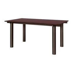 Mesa de comedor Atura, Dark chocolate-burgundy, 90x160 cm*Ferm Living
