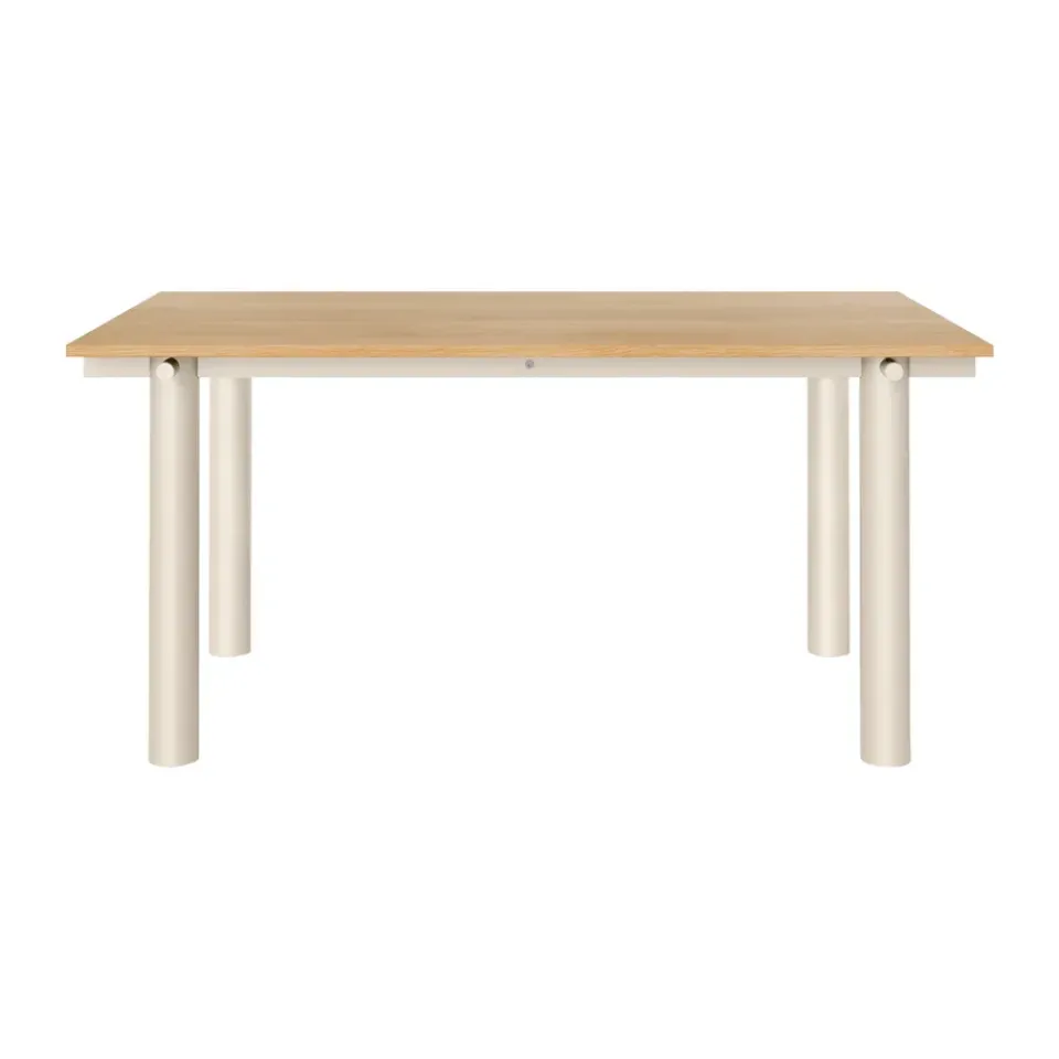 Mesa de comedor Atura, Light cashmere-chapado de roble, 90x160 cm*Ferm Living