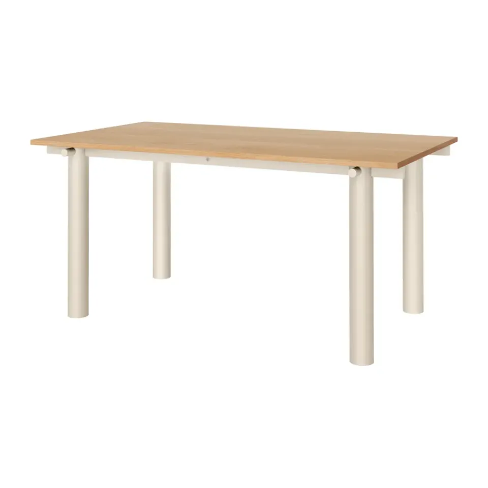 Mesa de comedor Atura, Light cashmere-chapado de roble, 90x160 cm*Ferm Living