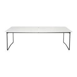 Mesa de comedor B31, Roble lacado blanco-negro*Grythyttan Stålmöbler New