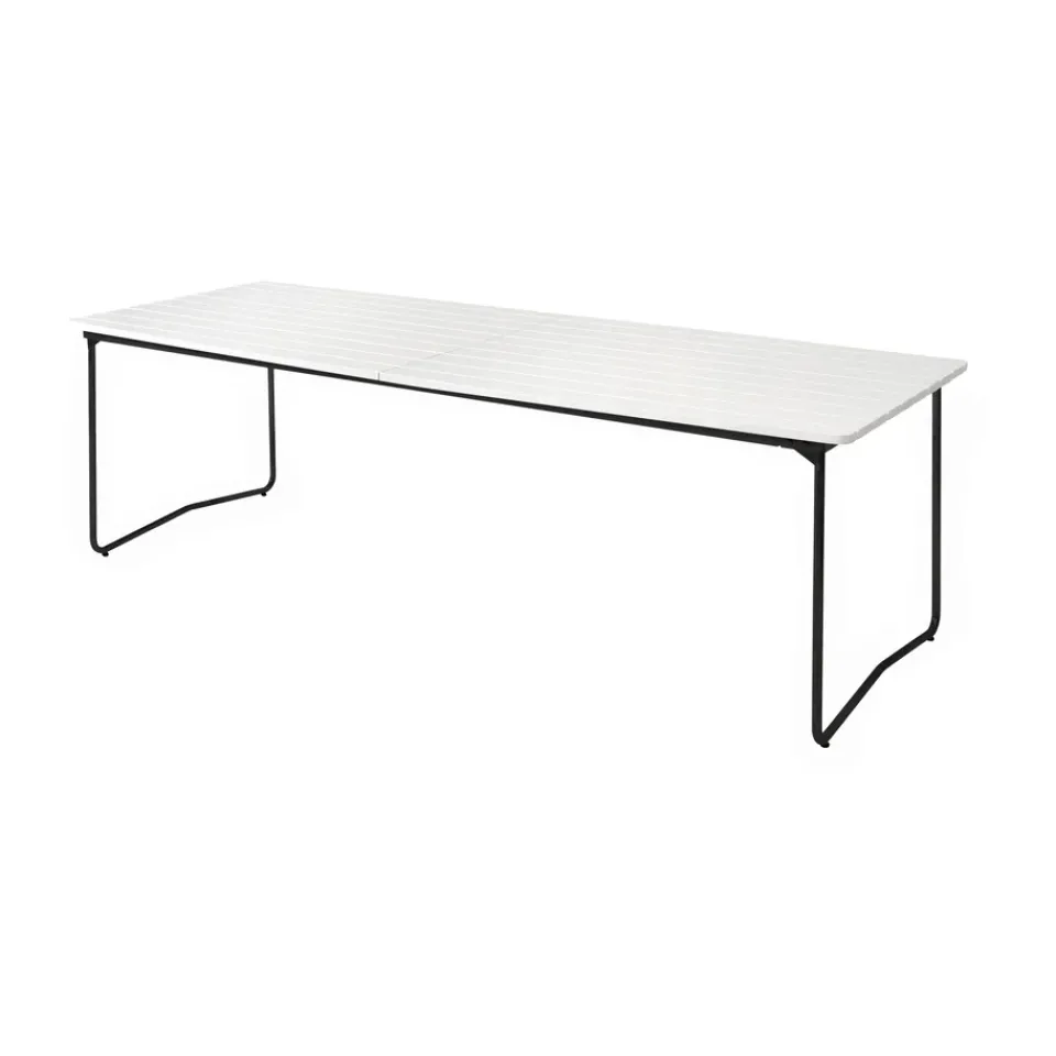 Mesa de comedor B31, Roble lacado blanco-negro*Grythyttan Stålmöbler New