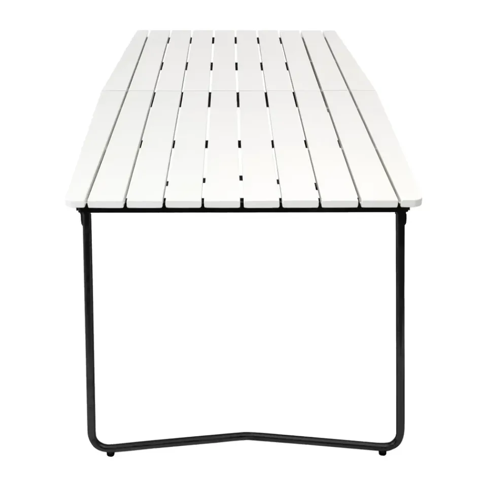 Mesa de comedor B31, Roble lacado blanco-negro*Grythyttan Stålmöbler New