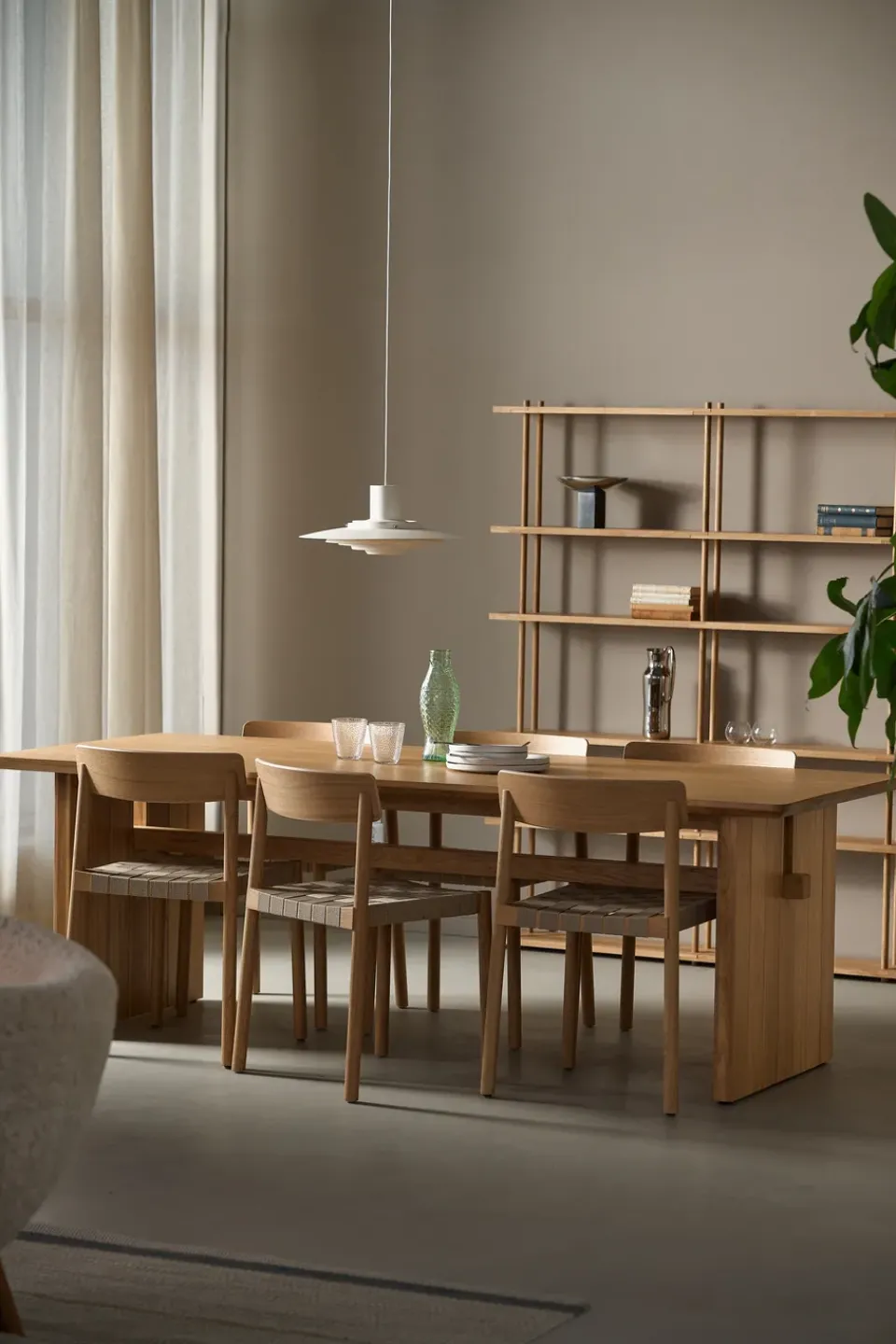 Mesa de comedor Berghem 90x220 cm, Laqurered oak*1898 Outlet