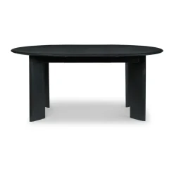 Mesa de comedor Bevel Extendable, Haya negra aceitada, incluye 2 hoja de extensión*Ferm Living Sale
