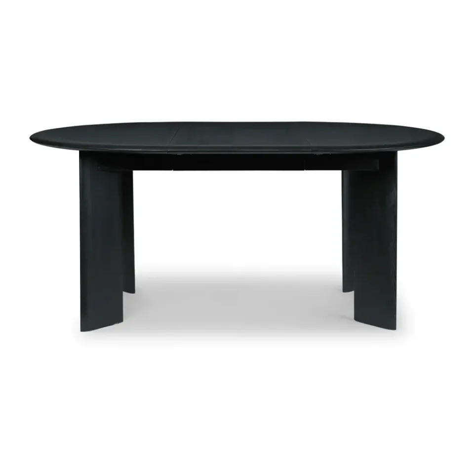 Mesa de comedor Bevel Extendable, Haya negra aceitada, incluye 2 hoja de extensión*Ferm Living Sale