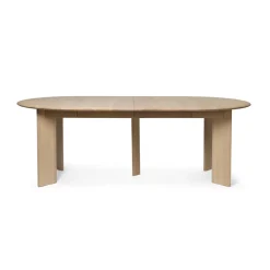 Mesa de comedor Bevel Extendable, Haya blanca aceitada, incluye 2 hojas de extensión*Ferm Living Best