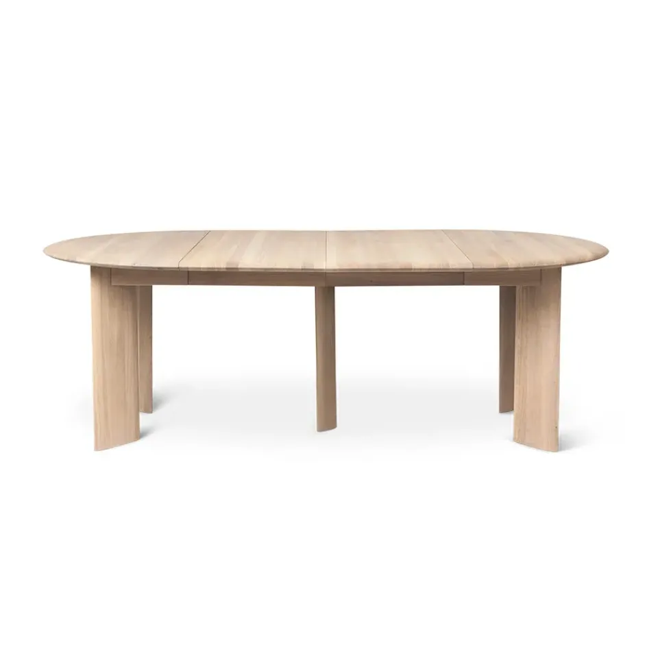 Mesa de comedor Bevel Extendable, Roble blanco aceitado, incluye 2 hoja de extensión*Ferm Living Best