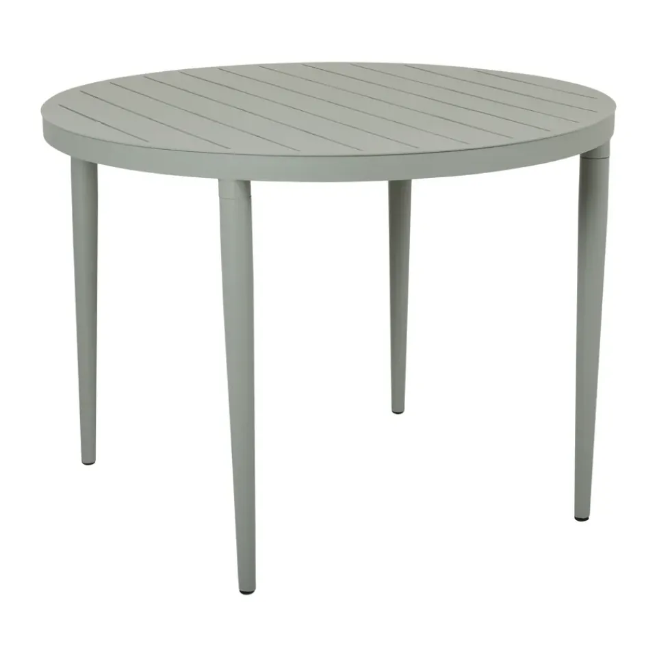 Mesa de comedor Bigby, Dusty green, Ø100 cm*Brafab