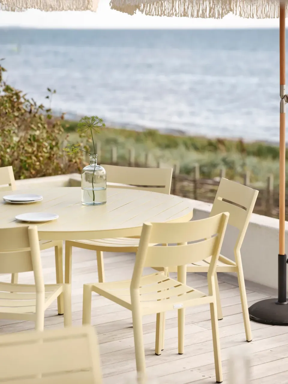 Mesa de comedor Bigby, Lemon, Ø100 cm*Brafab Hot