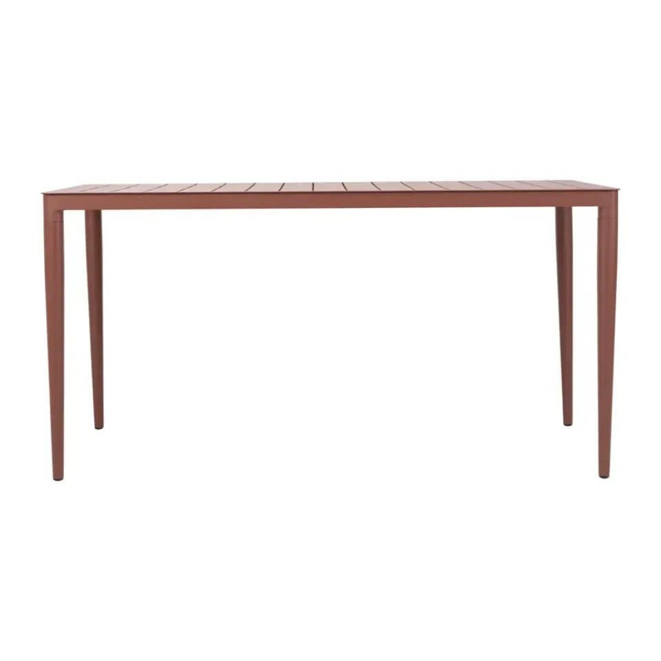 Mesa de comedor Bigby, Zin Red, 144x76 cm*Brafab Online