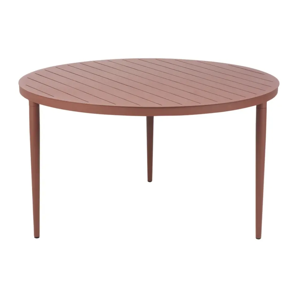 Mesa de comedor Bigby, Zin Red, Ø130 cm*Brafab Outlet