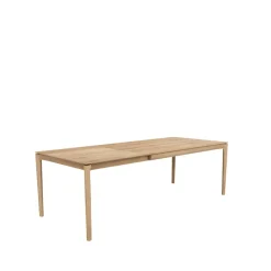 Mesa de comedor Bok extensible, Oak wax oil 90x160/240 cm*Ethnicraft Discount