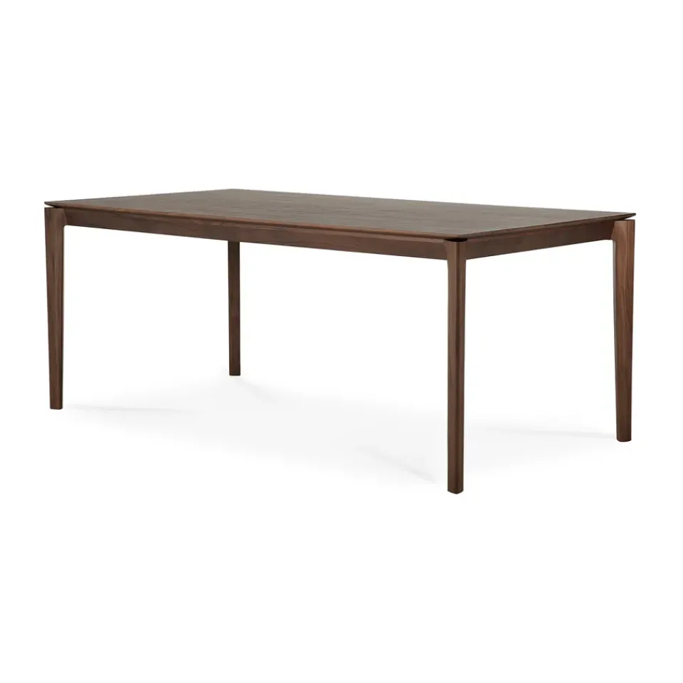 Mesa de comedor Bok 180x90 cm, Lackad teak brown*Ethnicraft Discount
