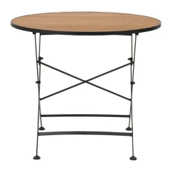 Mesa de comedor Brewer, Negro-teca, Ø85 cm*Brafab Clearance