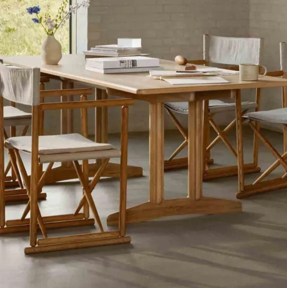 Mesa de comedor C64 Shaker 90x180 cm, Roble macizo aceitado*FDB Møbler Best