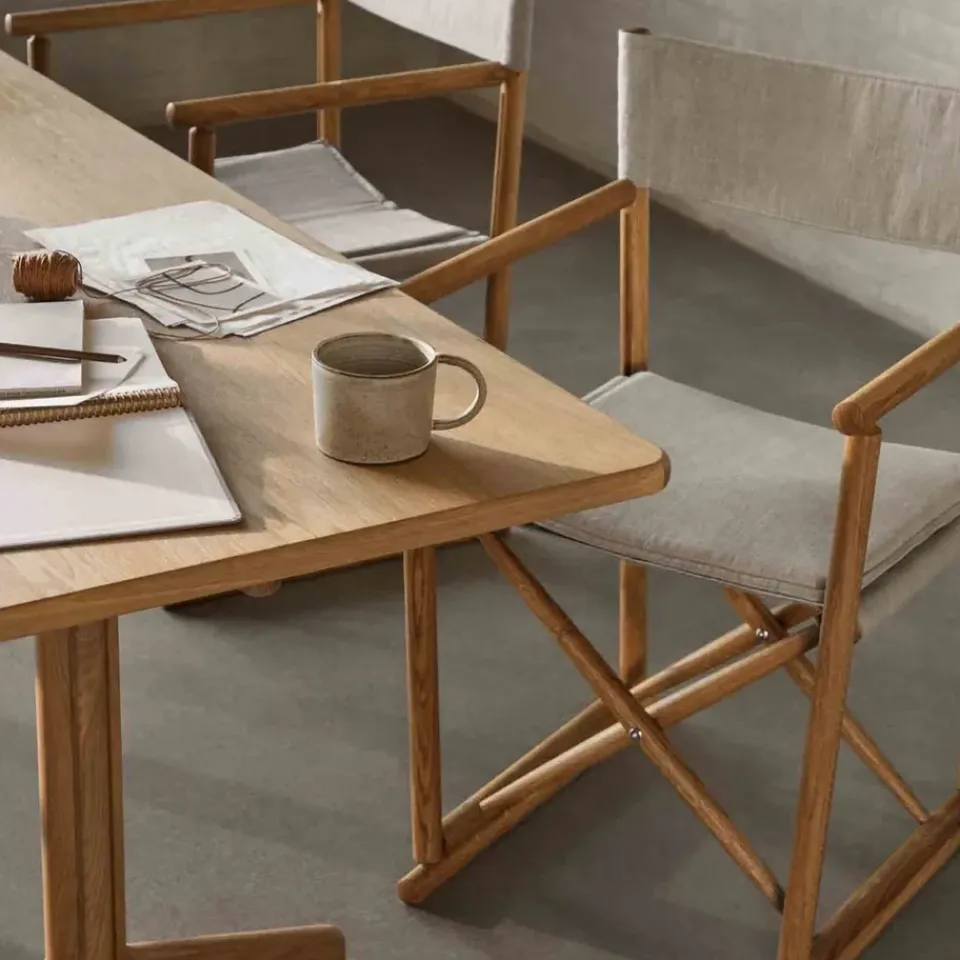 Mesa de comedor C64 Shaker 90x180 cm, Roble macizo aceitado*FDB Møbler Best