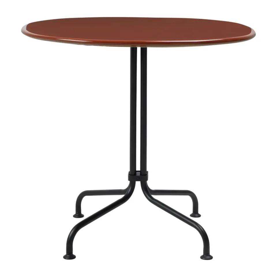 Mesa de comedor Carmel Bistro 75x75 cm, Rock red-black semi matt*GUBI Sale
