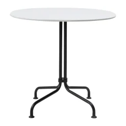 Mesa de comedor Carmel Bistro 75x75 cm, Clam white-black semi matt*GUBI Best