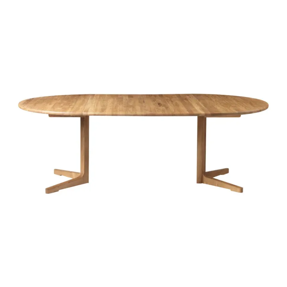Mesa de comedor C69E Ry con 2 tableros extensibles, Oak nature oiled*FDB Møbler Sale