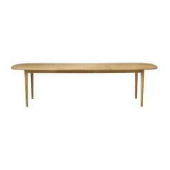 Mesa de comedor C63E2TIL con 2 tableros extensibles, Oak nature oiled*FDB Møbler Clearance