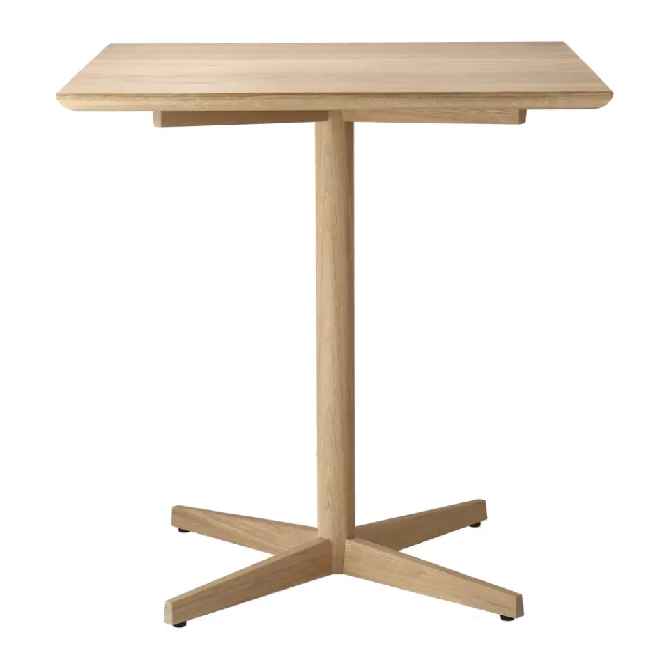 Mesa de comedor con pie Tak 70x70 cm, Monocoat natural*Gärsnäs