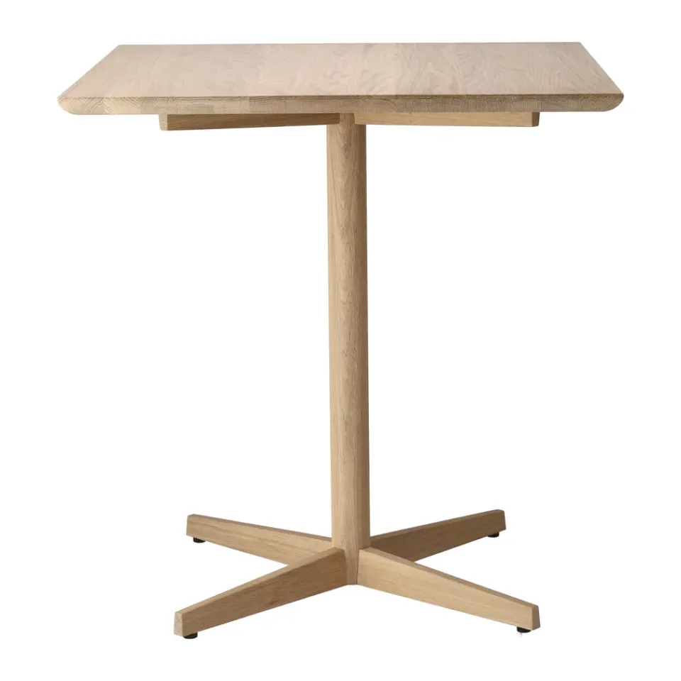 Mesa de comedor con pie Tak 70x70 cm, Monocoat natural*Gärsnäs