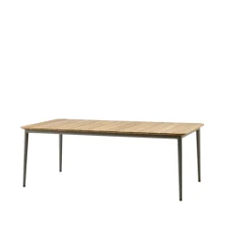 Mesa de comedor Core teca 210x100x74 cm, Soprte taupe*Cane-line Sale