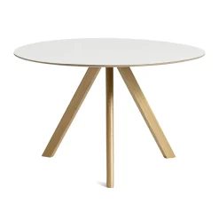 Mesa de comedor CPH20 2.0, Ø120 cm, White laminate-roble lacado*HAY Outlet
