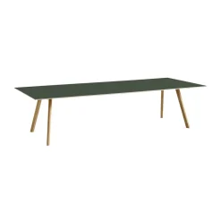 Mesa de comedor CPH30 2.0, 90x300 cm, Green linoleum-roble lacado*HAY Hot