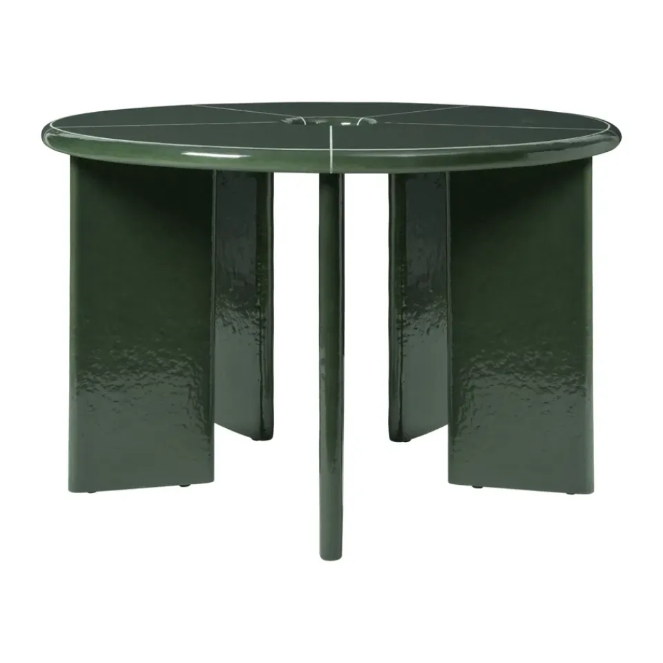 Mesa de comedor Deya, Dark green, Ø120x75 cm*Ferm Living Sale
