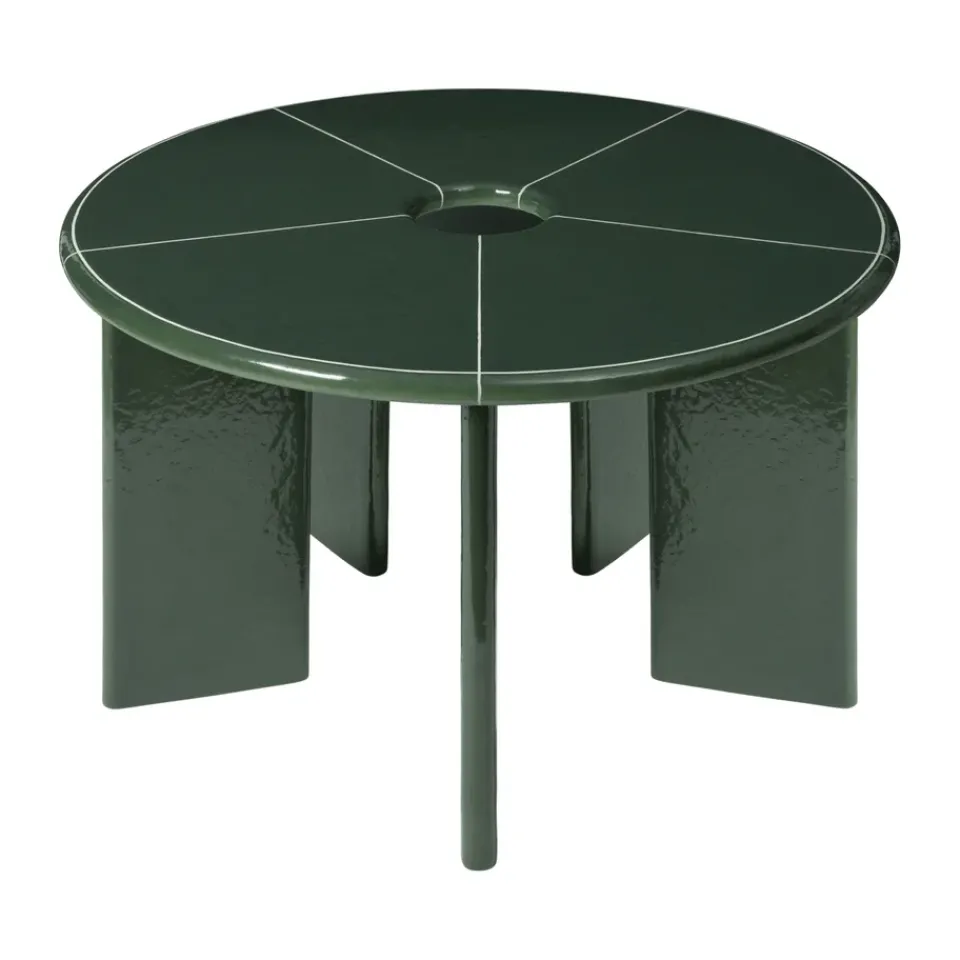 Mesa de comedor Deya, Dark green, Ø120x75 cm*Ferm Living Sale