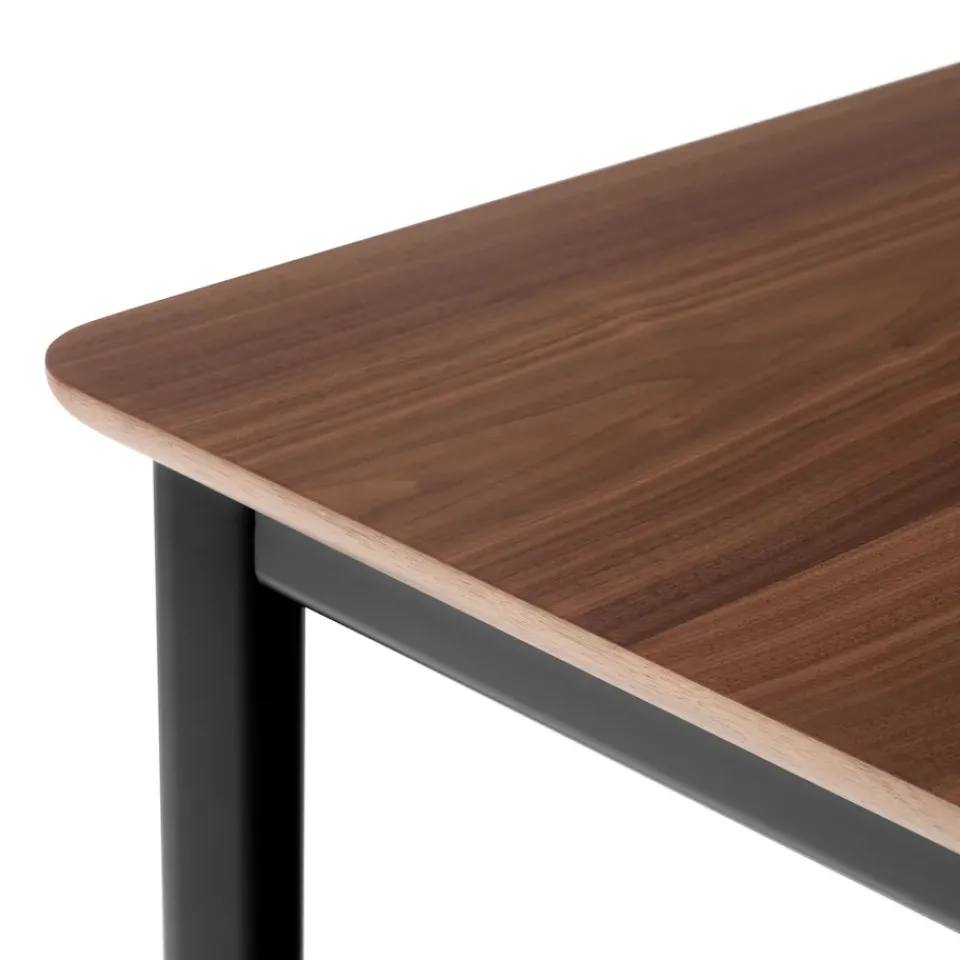 Mesa de comedor Drip HW115 83x143 cm, Black frame-clear lacq. walnut*&Tradition New