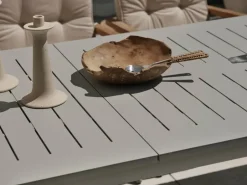 Mesa de comedor extensible Lomma, Khaki 194-312 cm*Brafab Clearance
