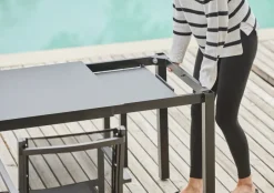 Mesa de comedor extensible Aria 140-200 cm, Black*Fiam Outlet