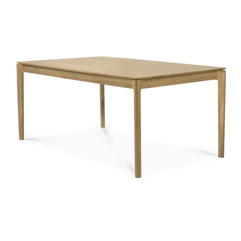 Mesa de comedor extensible Bok , Roble lacado, 90x160/240 cm*Ethnicraft Outlet
