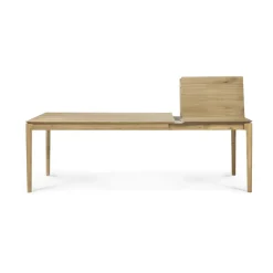 Mesa de comedor extensible Bok , Roble lacado, 90x160/240 cm*Ethnicraft Outlet