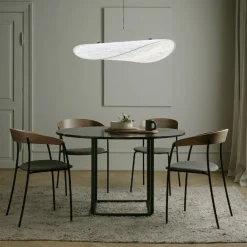 Mesa de comedor Florence redonda, mármol marquina, ø145 cm, soporte*New Works Best