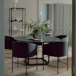 Mesa de comedor Florence redonda, mármol viola , ø145 cm, soporte*New Works Outlet