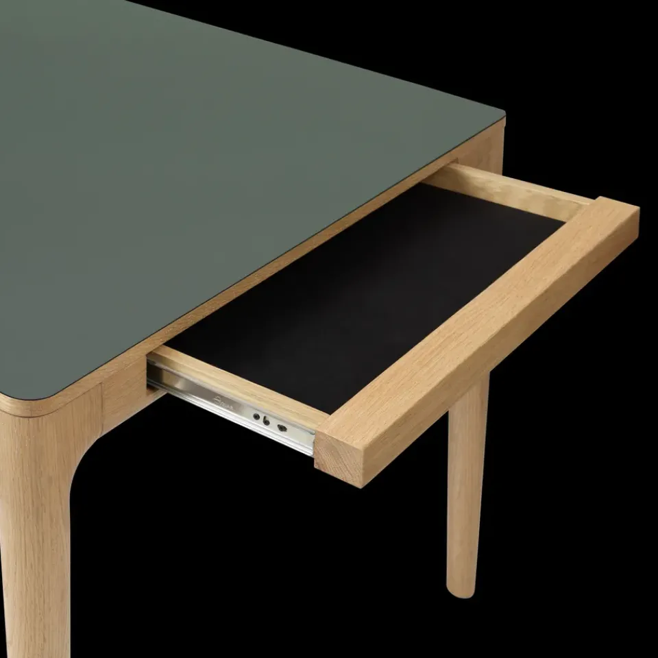 Mesa de comedor Heart'n'Soul 90x200 cm, Oak-moss green*Umage Sale