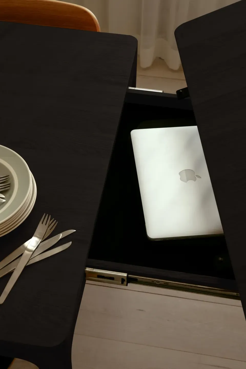 Mesa de comedor Heart'n'Soul 90x120 cm, Black oak*Umage