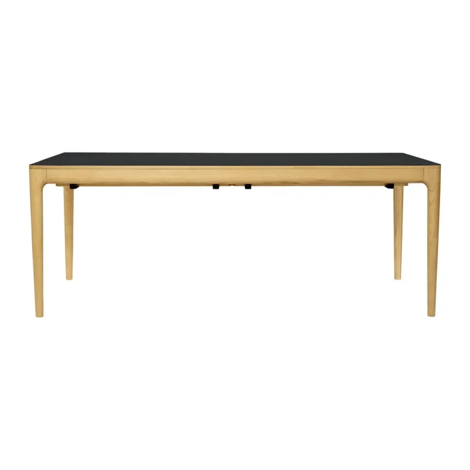 Mesa de comedor Heart'n'Soul 90x200 cm, Oak-obsidian black*Umage New