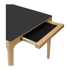 Mesa de comedor Heart'n'Soul 90x200 cm, Oak-obsidian black*Umage New