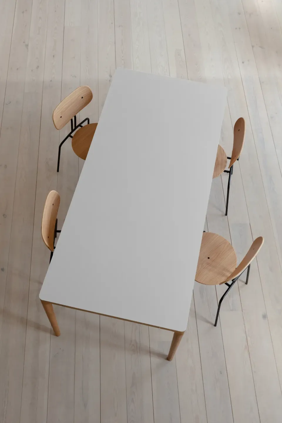Mesa de comedor Heart'n'Soul 90x200 cm, Oak-cloud grey*Umage New