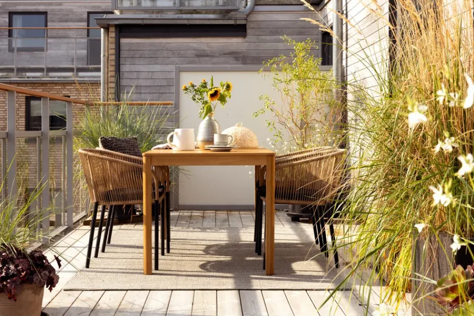 Mesa de comedor Joe, Natural, 140x80 cm*Brafab Discount