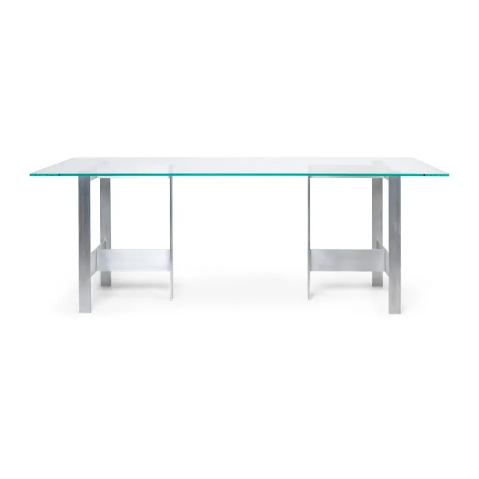 Mesa de comedor Lager 90x200 cm, Glass-aluminium*Ferm Living Online